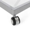 Modern Z Shaped Bar Cart With Tempered Glass Shelves - Silver - Image 13