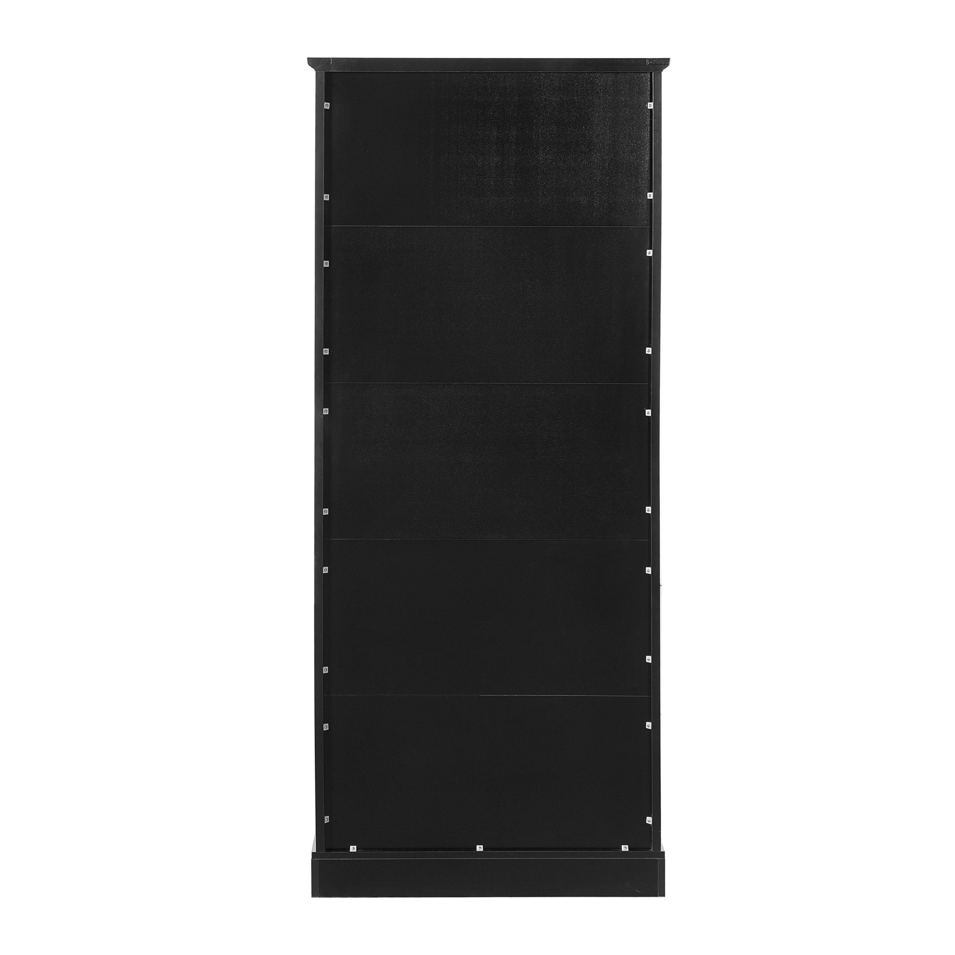 Bathroom Cabinet With 3 Drawers, Adjustable Shelf, Panels, Steel Handles, Soft Close Doors - Black - Image 13