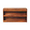 Buffalo - Hide Pull Out Shoe Storage Bench - Chestnut - Image 19
