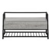 Bench, Entryway, Hallway, Storage, Rectangular, Contemporary, Modern - Gray - Image 11