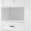 Tall Bathroom Cabinet With Drawer And Adjustable Shelves - White - Image 18