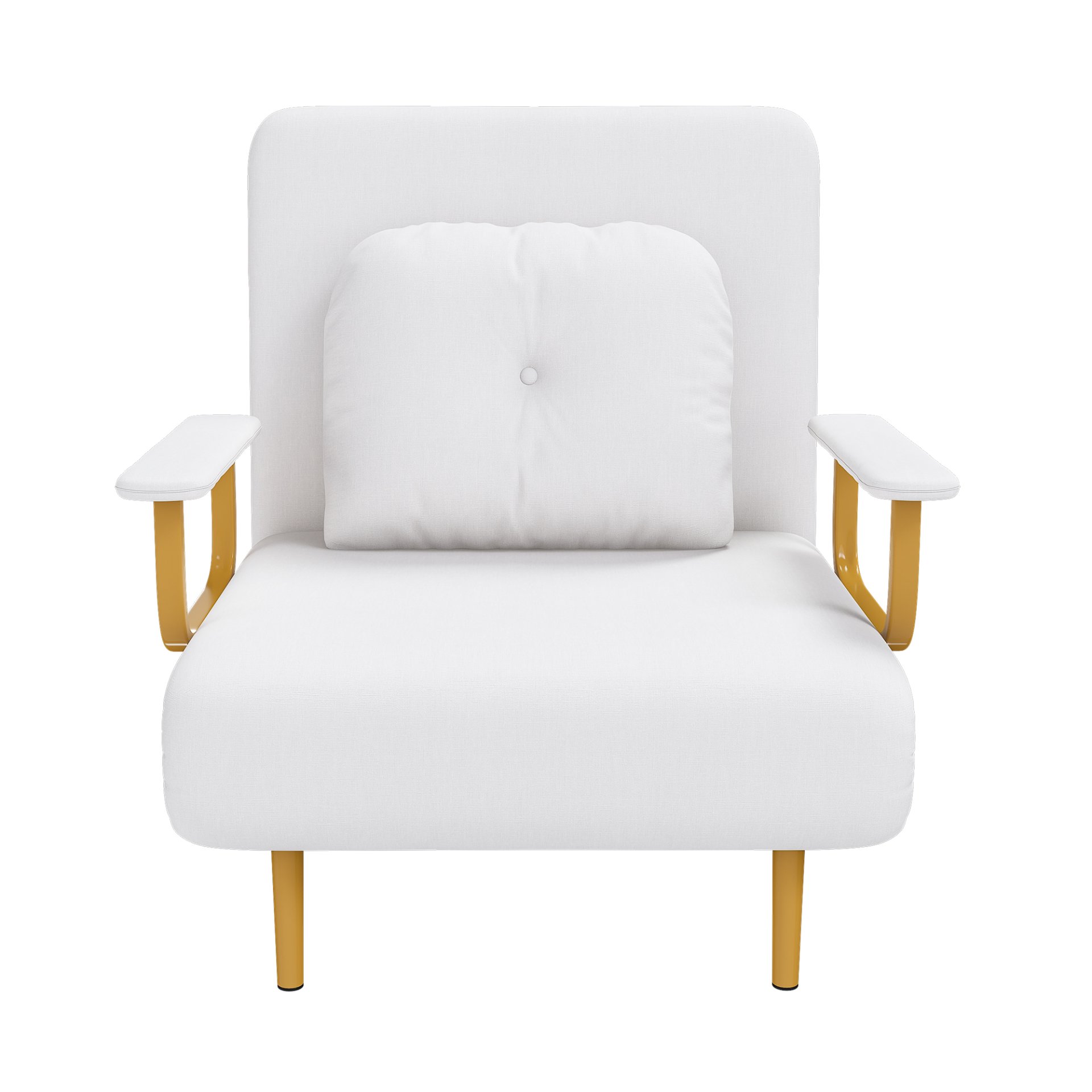 3 In 1 Convertible Folding Sofa Bed With Adjustable Backrest And Pillow - White - Image 18