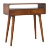 Curved Console Table - Chestnut - Image 2