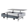 Wilkins - High Gloss Coffee Table With Lift Top - Gray / White - Image 3