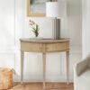 Vintage Inspired Storage Console Table With Fluted Doors - Reclaimed Wheat - Image 2