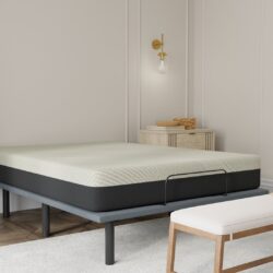 Gel Comfort - 8" Short Queen Firm Mattress - Black / Gray