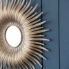 Retro DesignSunburst Metal Wall Mirror Decorative Mirror For A Bedroom Dressing Room, Hallway Or Living Space - Gold - Image 6