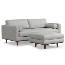 Morrison - Sofa And Ottoman Set - Mist Gray