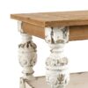 Rectangle Coffee Wooden Coffee Table, French Country Coffee Table - Brown / Antique White - Image 9