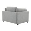 Wide Modern Oversized Armchair With Ottoman Stool, Single Sofa With Lumbar Support, Accent Chair, Reading Chair For Bedroom, Living Room - Light Gray - Image 12