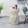 Modern Canis Side Table Outdoor Use - Gray - Image 4
