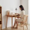 Computer Desk, Study Desk With Drawer Simple Work From Home - Oak Natural - Image 2