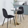 Pebble - Contemporary / Glam Adjustable Dining Or Bar Table - Gold / Black - Image 5