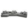Oversized Modular Sectional Sofa, Luxury Boucle Floor Couch Set, Convertible Sleeper Couch, Spacious Foam-Filled Sofa Bed, 3 Piece Free Combination - Gray - Image 17