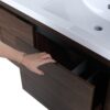 Floating 48" Bathroom Vanity With Resin Sink And Soft Close Doors California Plywood - California Walnut - Image 14