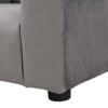 Kids Velvet Upholstered Chair With Ottoman For Comfortable Seating - Gray - Image 13