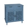2 Door 2 Drawer Cabinet, American Furniture, Suitable For Bedroom, Living Room, Study - Blue - Image 12