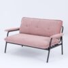 Modern Sofa With Metal Frame For Versatile Scenarios In Small Spaces - Pink - Image 9