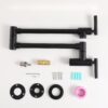 Design Wall Mount Pot Filler Faucet Folding Stretchable - Black - Image 6