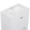 Bathroom Vanity With Single Sink, Combo Cabinet Undermount Sink, Bathroom Storage Cabinet With Two Doors And A Drawer, Soft Closing, Multifunctional Storage, Solid Wood Frame - White - Image 21