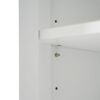Freestanding Tall Bathroom Cabinet With 2 Adjustable Shelves, 3 Drawers, Soft Close Glass Doors - White - Image 19