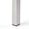 Fizz - Outdoor Square Dining Table With Aluminum Frame - Gray / Silver - Image 7