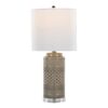 Casa - Contemporary Table Lamp (Set of 2) - Opal Gray / Polished Nickel / White - Image 3