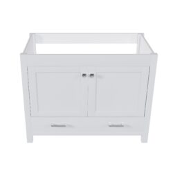42" Bathroom Vanity Base With Doors And Drawer - White