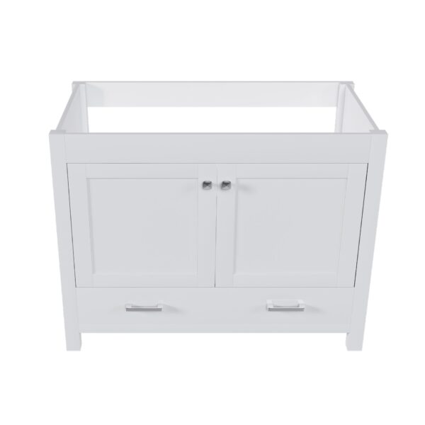 42" Bathroom Vanity Base With Doors And Drawer - White
