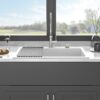 Quartz Kitchen Sink 33 X 22" Granite Composite Drop In Kitchen Sink - White - Image 6