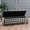 Contemporary Storage Ottoman With Seating And Storage - Black - Image 6
