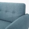 Mid Century Modern Loveseat Sofa With Button Tufted Backrest - Blue - Image 12