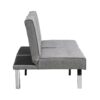 Modern Sofa Bed With Wood Frame And Stainless Legs - Gray - Image 8