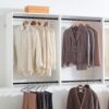 Devi - Modern Wall Mounted Wood Closet System With Modular Versatility - White - Image 6
