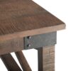 Harding - Square Coffee Table - Distressed Dark Brown - Image 3