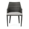 Hillhurst - Outdoor Chair, Comfortable Rattan With Weather Resistant Cushion (Set of 2) - Gray - Image 7