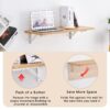 Laundry Room Folding Table Wall Mounted Folding Table For Small Spaces, Fold Down Desk, Workbench, Addition To Garage & Shed - Burly Wood - Image 11
