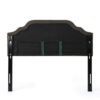 Luella - Button Tufted Full / Queen Upholstered, Metal Panel Headboard - Gray - Image 10