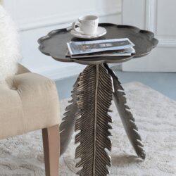 Leaf Side Table - Silver