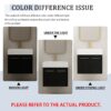 Modern Wall Mounted Bathroom Vanity With Resin Sink And Storage Rack Plywood - Black Chestnut - Image 9