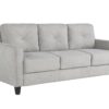 Horatio - Chenille 3 Piece Living Room Set (Sofa Loveseat Chair) - Taupe - Image 2