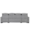 Oversized U - Shaped Sofa Versatile Sectional Sofa Pull Out Sofa Bed With Double Storage Chaise Lounges And 2 USB Ports For Living Room - Gray - Image 20
