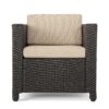 Puerta - Club Chair Outdoor Comfort Weather Resistant Cushions - Mixed Black - Image 5