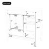 Elegant Freestanding Bathroom Vanity With Sink, Soft Closing Cabinet & Drawers - White - Image 10