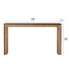 Modern Wood Console Table Entryway Table Sofa Table & Contemporary Design - Black / Natural - Image 3