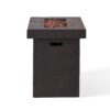 Custer - Rectangular Fire Pit 50, 000 Btu Magnesium Oxide - Brown - Image 12
