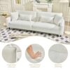 Teddy Velvet Sofa Soft & Comfortable - Beige - Image 6