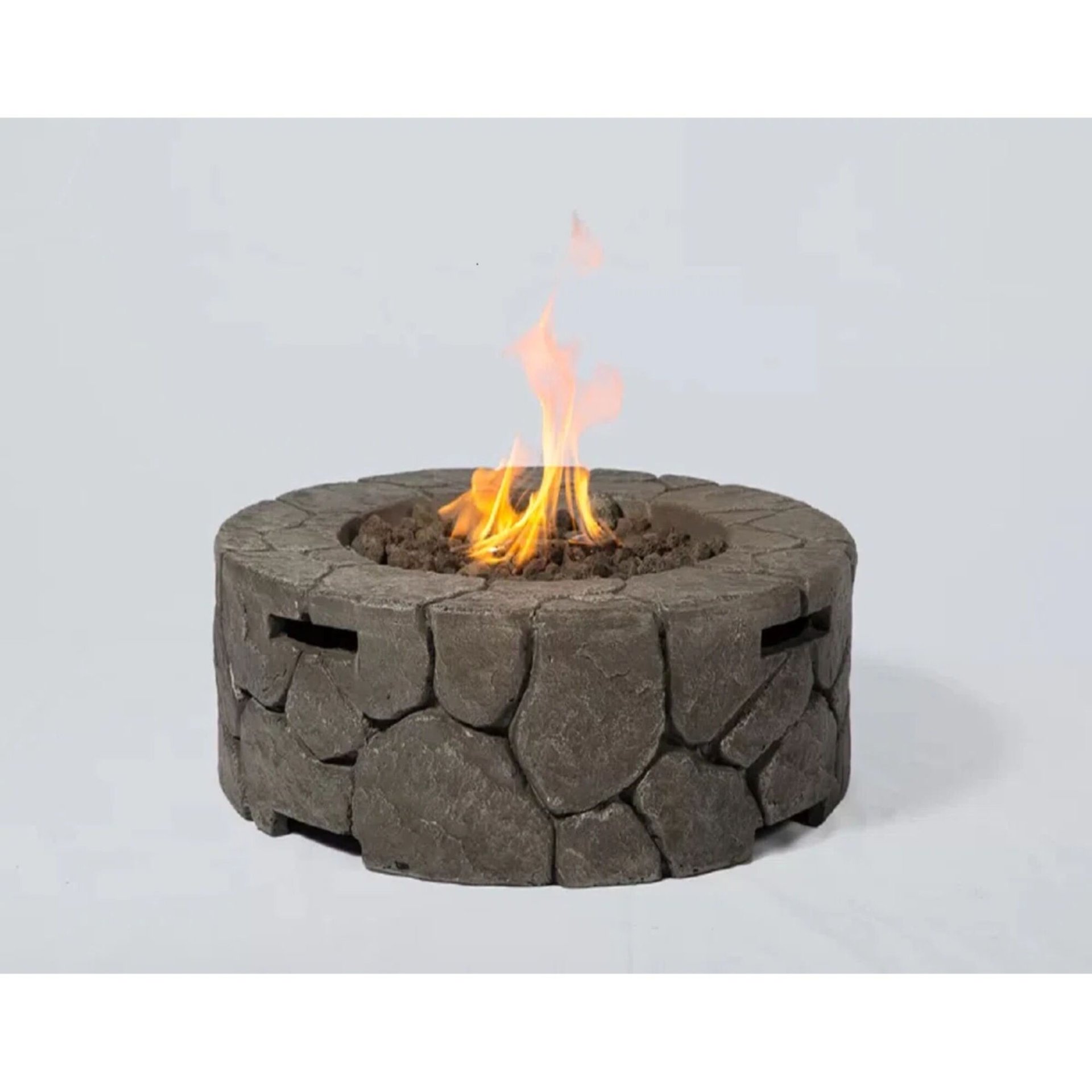 Fiber Reinforced Outdoor Fire Pit - Stone Gray - Image 6