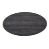 Anze - 3 Piece Coffee Table Set Contemporary Oval Wood Shelf - Charcoal - Image 9