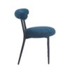 Dining Chair (Set of 2), Modern Dining Room Chairs - Black / Navy Blue - Image 10